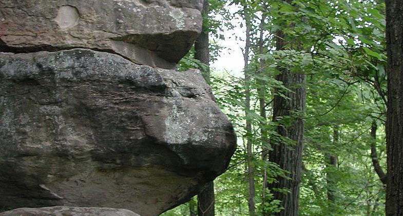 Lookout point at Sells Park, Athens, Ohio, just northwest of north end of Avon Place. Photo by Jaknouse.