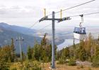 Wallowa Lake Tramway near Joseph, Oregon, in the United States. The tramway ascends Mount Howard in the Wallowa Mountains. Photo by Finetooth.