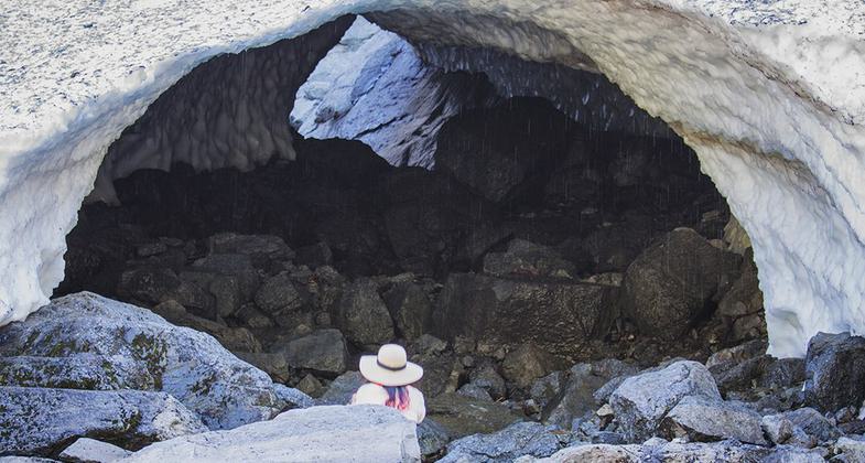 One of Big Four ice caves. Photo by Steven Pavlov.