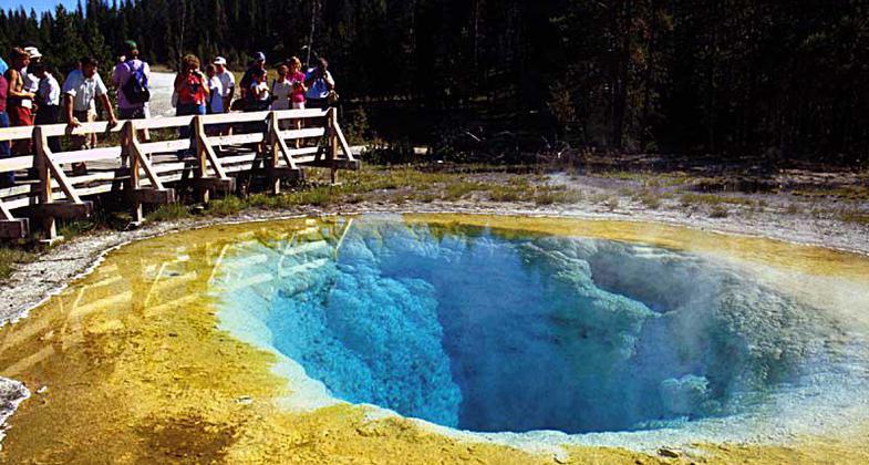 Morning Glory Pool. Photo by NPS.