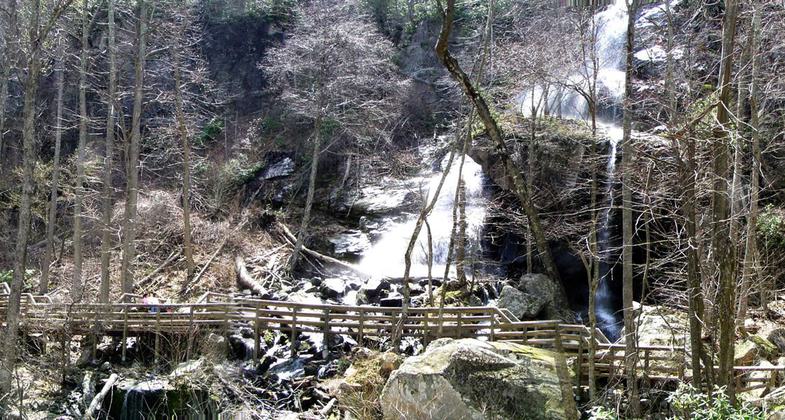 Apple Orchard Falls Viewing Area. Photo by USFS.