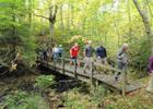 On the trail. Photo by Western Penn. Conservancy.