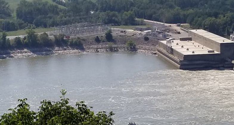 View of Ozark Lake bluff overlook. Photo by Barbara Reed.