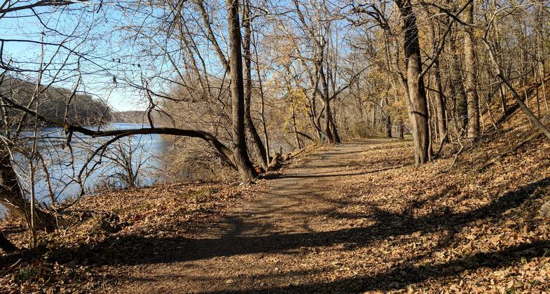 River Trail at Valley Forge NHP -  near the Betzwood picnic area - 11-28-2017. Photo by Jim Walla.