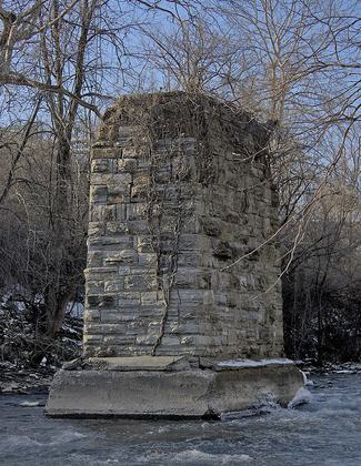 Tulpehocken Creek Old Bridge Remains. Photo by Jason Bolonski.