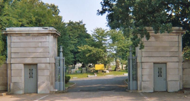 Gate to Woodlands Cemetary. Photo by Bruce Anderson/wiki.