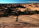 Mountain Bikers on slickrock bike trail in Moab, UT. Photo by Wikicommons.