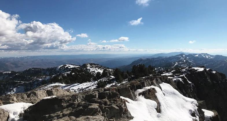 Beautiful Mt. Naomi Peak in Cache Valley. Photo by Sandi Echuck.