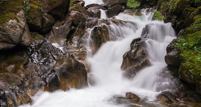 We saw the sign for this place and decided to stop and see how far we would have to hike to see the actual falls. Turns out the. Photo by Jonathan Miske.