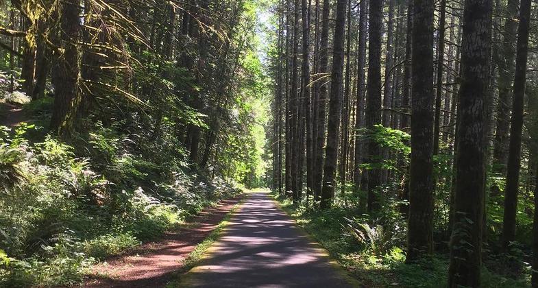 Banks Trailhead on the Banks-Vernonia State Trail in Oregon