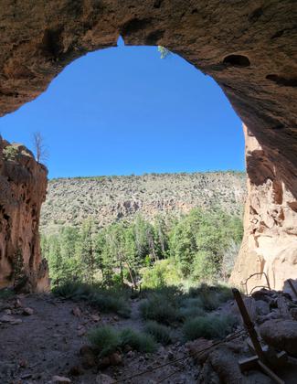 Bandelier National Monument - New Mexico - Cliff Dwellings - Alcove House