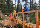 2025 Photo Contest Winner - Trail Work Category. Photo by Allen Jirick - Methow Valley Trails Collaborative