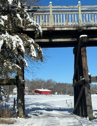 Landowners view of the whistle stop bridge