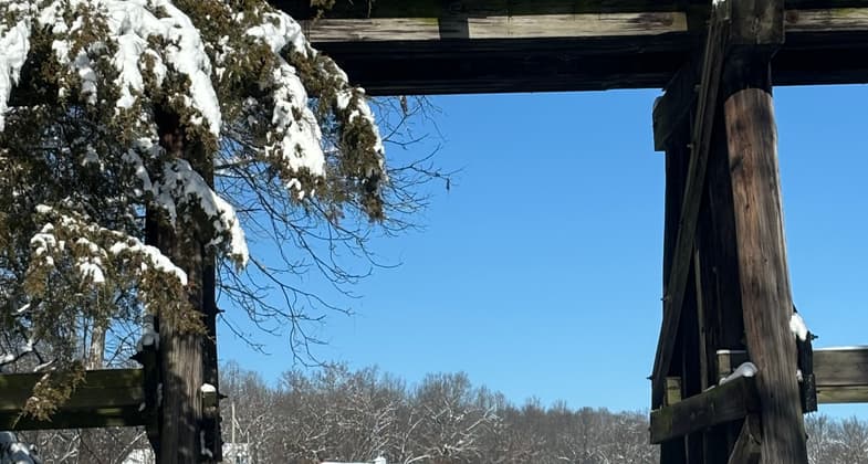 Landowners view of the whistle stop bridge