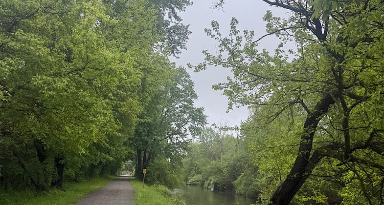 Old Erie Canal State Historic Park, at Cedar Bay Park, DeWitt, NY. Photo by DASonnenfeld.